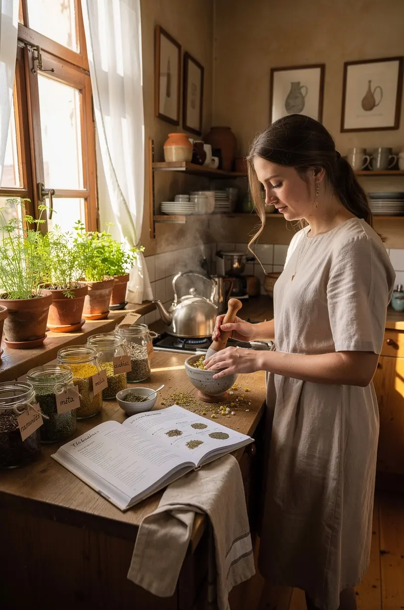 Termometras šalia arbatos puodelio, rodantis idealų laiką ir temperatūrą arbatos ruošimui.